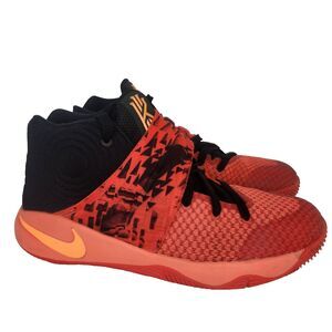 Nike Kyrie 2 Inferno 6.5Y Midrise Red/ Orange Sneakers 826673-680